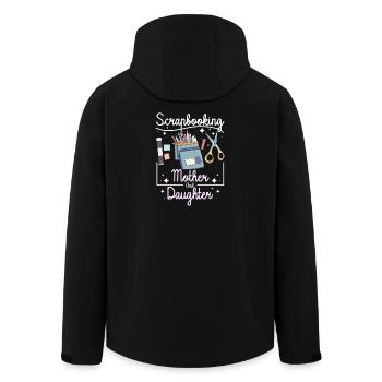 Scrapbooking Mère Fille - Veste softshell homme en polyester recyclé Stanley/Stella - noir - Dos - AI Model Male 185 light (185cm)