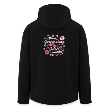Sœurs du scrapbooking - Veste softshell homme en polyester recyclé Stanley/Stella - noir - Dos - AI Model Male 185 light (185cm)