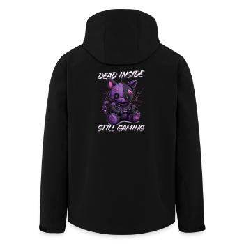 Pastel Goth Soft Goth Gaming Gamer - Men’s Recycled Softshell Jacket by Stanley/Stella - black - Back - AI Model Male 185 light (185cm)