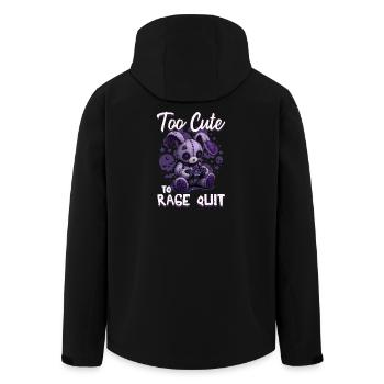 Pastel Goth Soft Goth Gaming Gamer - Men’s Recycled Softshell Jacket by Stanley/Stella - black - Back - AI Model Male 185 light (185cm)