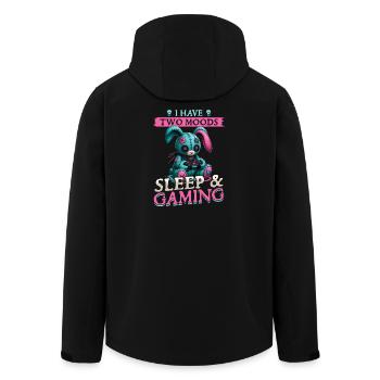 Pastel Goth Soft Goth Gaming Gamer - Men’s Recycled Softshell Jacket by Stanley/Stella - black - Back - AI Model Male 185 light (185cm)