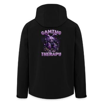 Pastel Goth Soft Goth Gaming Gamer - Men’s Recycled Softshell Jacket by Stanley/Stella - black - Back - AI Model Male 185 light (185cm)