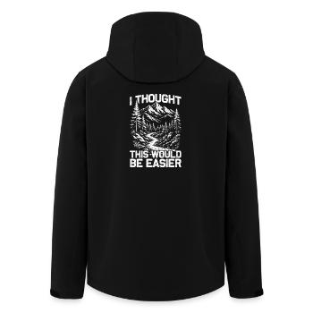Je pensais que ce serait plus facile : randonnée alpinisme - Veste softshell homme en polyester recyclé Stanley/Stella - noir - Dos - AI Model Male 185 light (185cm)