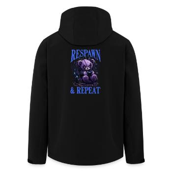 Pastel Goth Soft Goth Gaming Gamer - Men’s Recycled Softshell Jacket by Stanley/Stella - black - Back - AI Model Male 185 light (185cm)