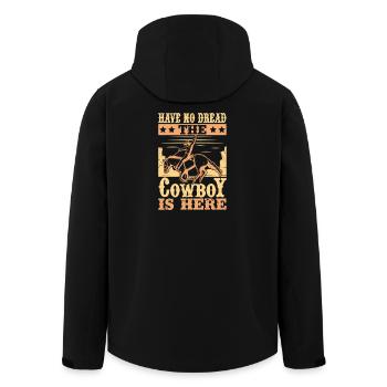 Cavalier de l’Ouest Pas de Terreur Le Cow-Boy Est Ici Cowgirls - Veste softshell homme en polyester recyclé Stanley/Stella - noir - Dos - AI Model Male 185 light (185cm)