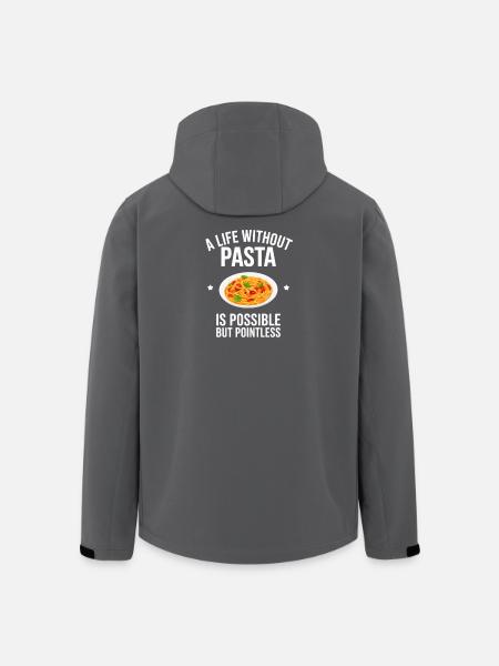 Pasta Spaghetti Noodles Gift - Men’s Recycled Softshell Jacket by Stanley/Stella - black