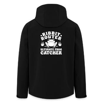 Frog Catcher Ribbit Router Frog - Veste softshell homme en polyester recyclé Stanley/Stella - noir - Dos - AI Model Male 185 light (185cm)