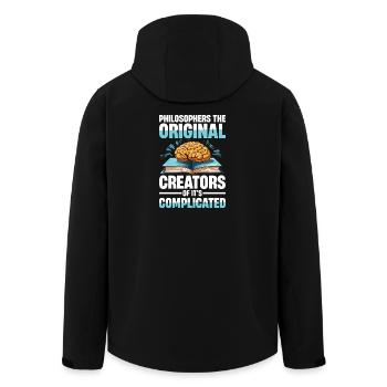 Philosophie Humor Philosophers The Original - Veste softshell homme en polyester recyclé Stanley/Stella - noir - Dos - AI Model Male 185 light (185cm)