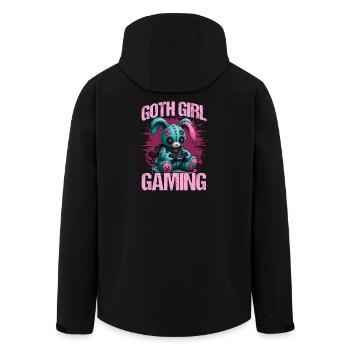 Pastel Goth Soft Goth Gaming Gamer - Men’s Recycled Softshell Jacket by Stanley/Stella - black - Back - AI Model Male 185 light (185cm)