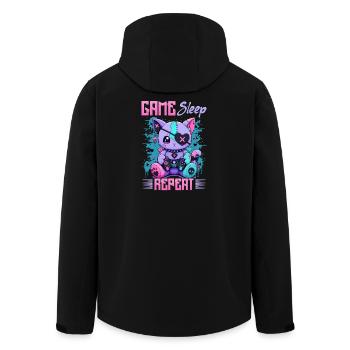 Pastel Goth Soft Goth Gaming Gamer - Veste softshell homme en polyester recyclé Stanley/Stella - noir - Dos - AI Model Male 185 light (185cm)