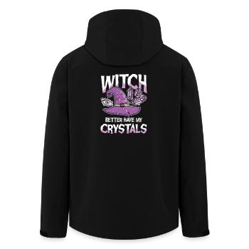 Witch Better Have My Crystals Hexe Kristalle - Men’s Recycled Softshell Jacket by Stanley/Stella - black - Back - AI Model Male 185 light (185cm)