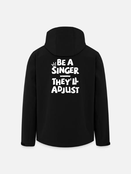Be a Singer. They'll adjust. - Men’s Recycled Softshell Jacket by Stanley/Stella - black