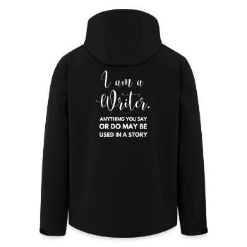 Je suis un écrivain Drôle d’auteur Cadeau - Veste softshell homme en polyester recyclé Stanley/Stella - noir - Dos - AI Model Male 185 light (185cm)