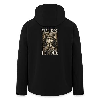 Vlad Tepes Der Impaler - Recycelte Männer Softshell-Jacke von Stanley/Stella - Schwarz - Hinten - AI Model Male 185 light (185cm)