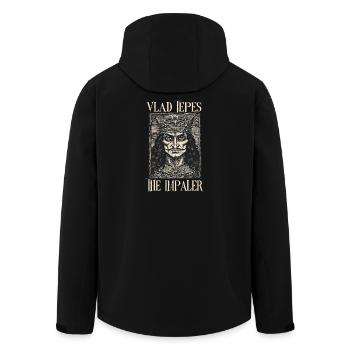 Vlad Tepes: Der Impaler Gothic - Recycelte Männer Softshell-Jacke von Stanley/Stella - Schwarz - Hinten - AI Model Male 185 light (185cm)