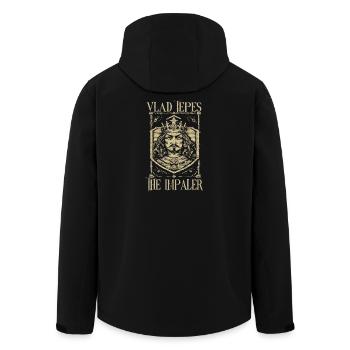 Vlad Tepes The Impaler - Recycelte Männer Softshell-Jacke von Stanley/Stella - Schwarz - Hinten - AI Model Male 185 light (185cm)