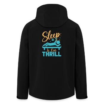 Anesthesiologist Our Thrill Anesthesia - Recycelte Männer Softshell-Jacke von Stanley/Stella - Schwarz - Hinten - AI Model Male 185 light (185cm)
