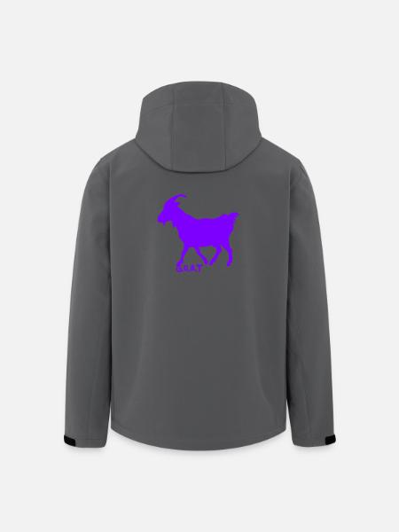 G.O.A.T. Chèvre Pourpre - Veste softshell homme en polyester recyclé Stanley/Stella - noir