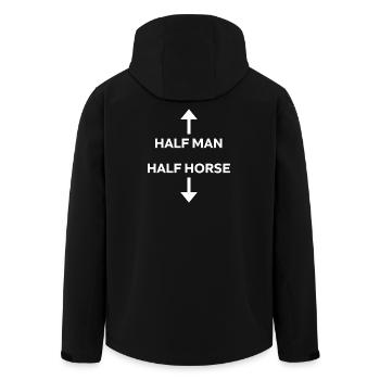 Half Man Half Horse Dick Joke - Recycelte Männer Softshell-Jacke von Stanley/Stella - Schwarz - Hinten - AI Model Male 185 light (185cm)