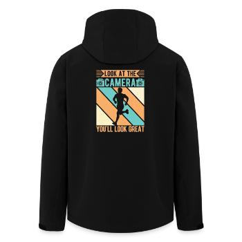 Funny XC Running Runner Gifts Unique Edition - Recycelte Männer Softshell-Jacke von Stanley/Stella - Schwarz - Hinten - AI Model Male 185 light (185cm)