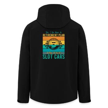 Retirement Plan Build Slot Cars Slotracing Gift - Recycelte Männer Softshell-Jacke von Stanley/Stella - Schwarz - Hinten - AI Model Male 185 light (185cm)