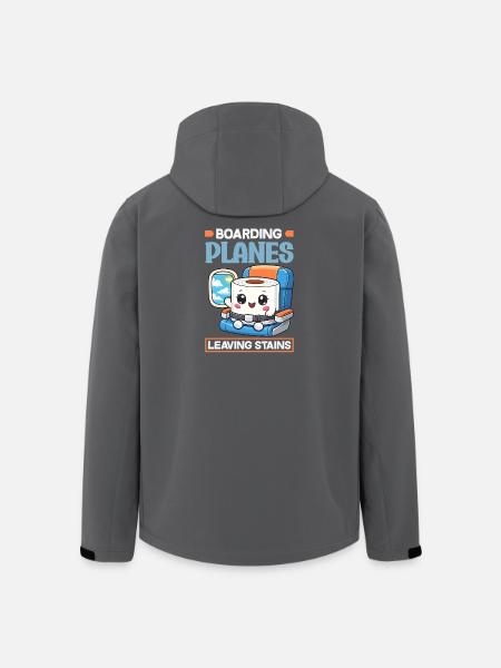 Boarding planes funny - Men’s Recycled Softshell Jacket by Stanley/Stella - black