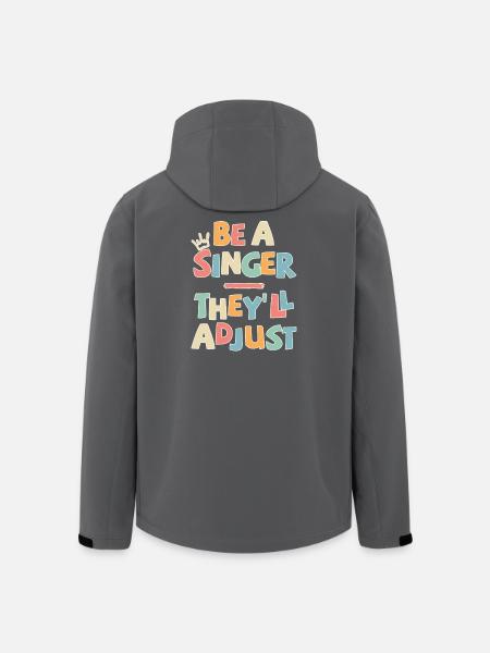 Be a Singer. They’ll adjust - Recycelte Männer Softshell-Jacke von Stanley/Stella - Schwarz