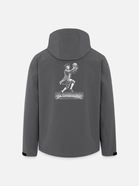 John Adams Basketball - Men’s Recycled Softshell Jacket by Stanley/Stella - black