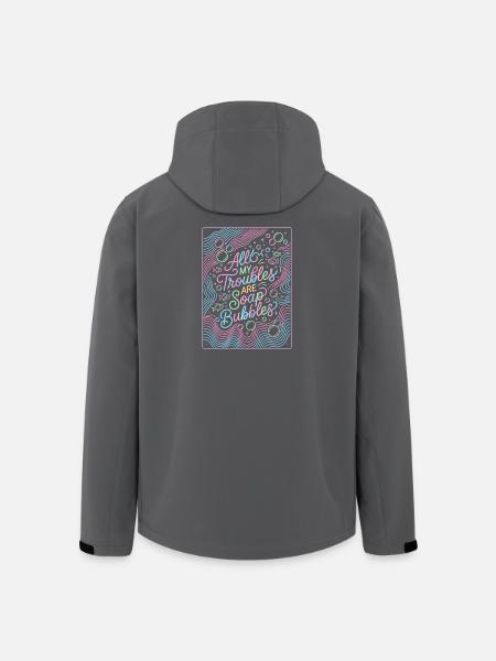 All My Troubles Are Soap Bubbles - Recycelte Männer Softshell-Jacke von Stanley/Stella - Schwarz