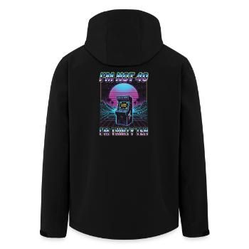 I'm not 40 Im 30 Ten Birthday - Men’s Recycled Softshell Jacket by Stanley/Stella - black - Back - AI Model Male 185 light (185cm)