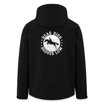 Hobby Horse Rider Head High Hooves Low - Men’s Recycled Softshell Jacket by Stanley/Stella - black - Back - AI Model Male 185 light (185cm)