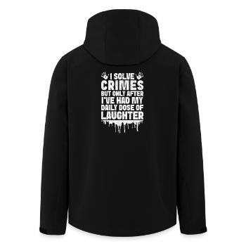 Forensic Analyst Had My Daily Dose Of Laughter - Men’s Recycled Softshell Jacket by Stanley/Stella - black - Back - AI Model Male 185 light (185cm)