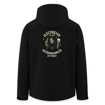 Electrician Necromancer - Men’s Recycled Softshell Jacket by Stanley/Stella - black - Back - AI Model Male 185 light (185cm)