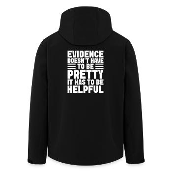 Forensic Analyst Evidence Doesn ́t Be Pretty Squad - Men’s Recycled Softshell Jacket by Stanley/Stella - black - Back - AI Model Male 185 light (185cm)