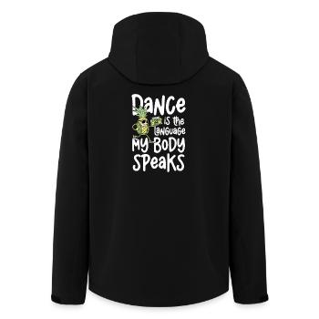 Dancing is the language my body speaks - Men’s Recycled Softshell Jacket by Stanley/Stella - black - Back - AI Model Male 185 light (185cm)