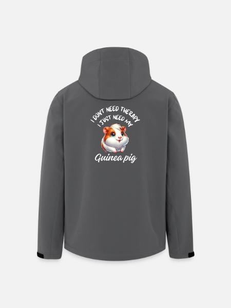 Guinea Pig Therapy - Men’s Recycled Softshell Jacket by Stanley/Stella - black
