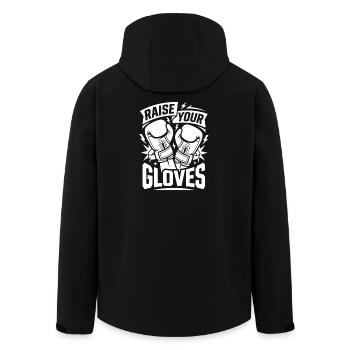 Raise Your Boxing Gloves - Men’s Recycled Softshell Jacket by Stanley/Stella - black - Back - AI Model Male 185 light (185cm)