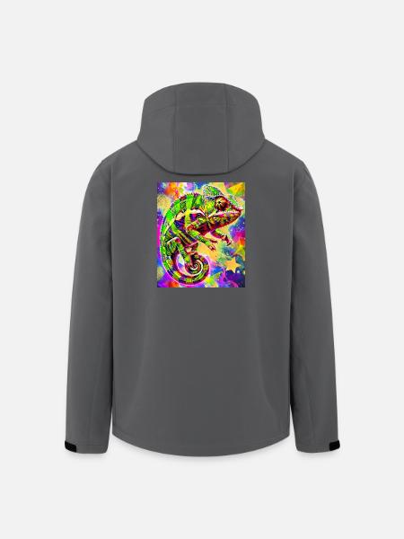 Chamäleon - Recycelte Männer Softshell-Jacke von Stanley/Stella - Schwarz