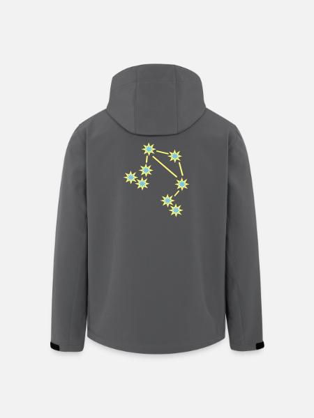 Sternzeichen Waage - Recycelte Männer Softshell-Jacke von Stanley/Stella - Schwarz