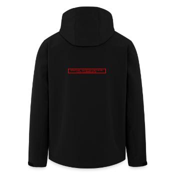 guru-meditation_error - Recycelte Männer Softshell-Jacke von Stanley/Stella - Schwarz - Hinten - AI Model Male 185 light (185cm)