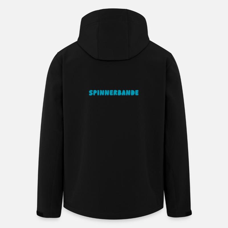 Spinnerbande - Recycelte Männer Softshell-Jacke von Stanley/Stella - Schwarz