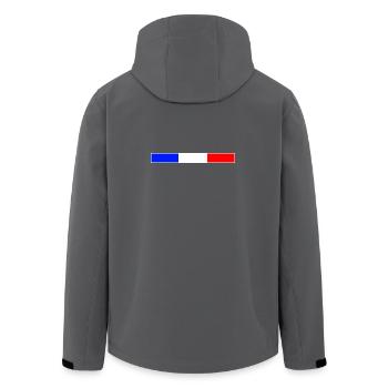 france - Veste softshell homme en polyester recyclé Stanley/Stella - charbon - Dos - AI Model Male 185 light (185cm)