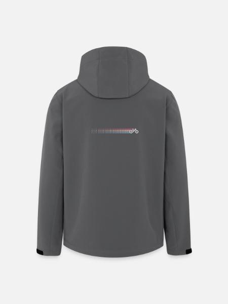 VTT Rétro - Veste softshell homme en polyester recyclé Stanley/Stella - noir