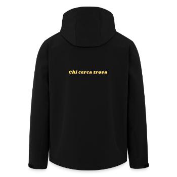 Chi cerca trova , qui cherche trouve - Veste softshell homme en polyester recyclé Stanley/Stella - noir - Dos - AI Model Male 185 light (185cm)