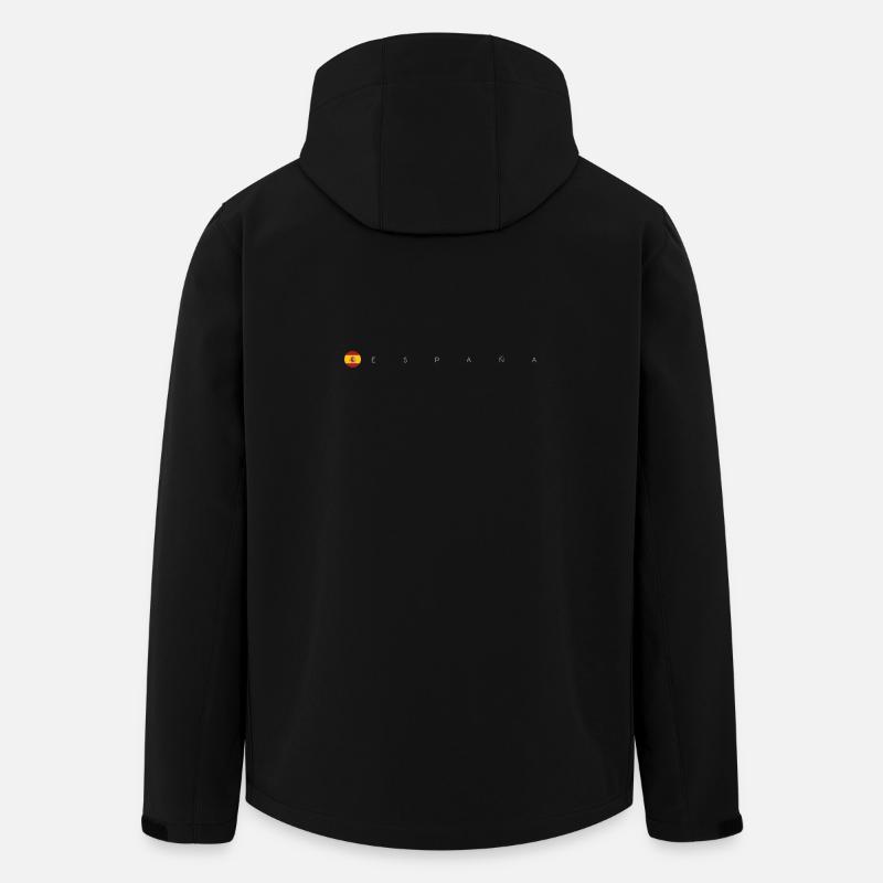 Emblème du drapeau de l’Espagne - Veste softshell homme en polyester recyclé Stanley/Stella - noir