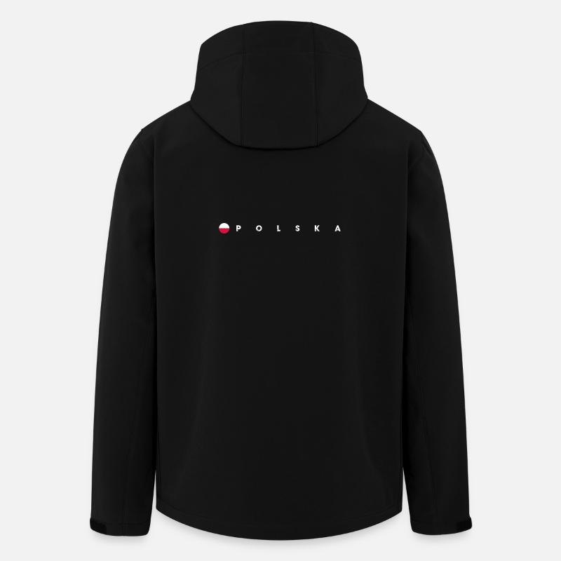 Polska-Flagge - Recycelte Männer Softshell-Jacke von Stanley/Stella - Schwarz