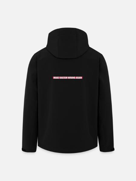 make racism wrong again - Men’s Recycled Softshell Jacket by Stanley/Stella - black