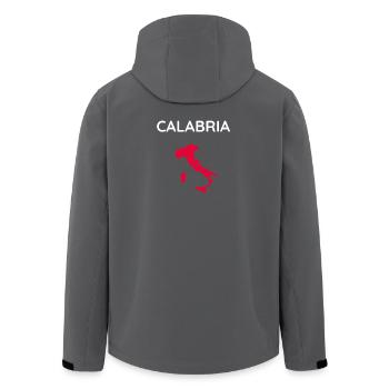 Souvenir calabrin de Calabre Calabre - Veste softshell homme en polyester recyclé Stanley/Stella - charbon - Dos - AI Model Male 185 light (185cm)