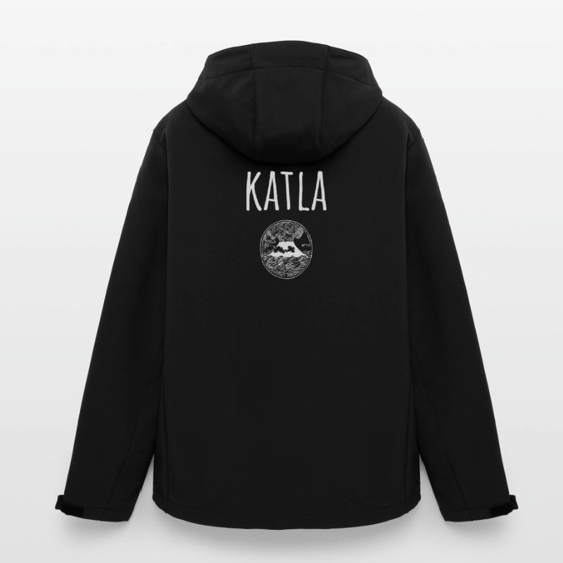 Katla Souvenir Vulkan Recycelte Männer Softshell-Jacke von Stanley/Stella