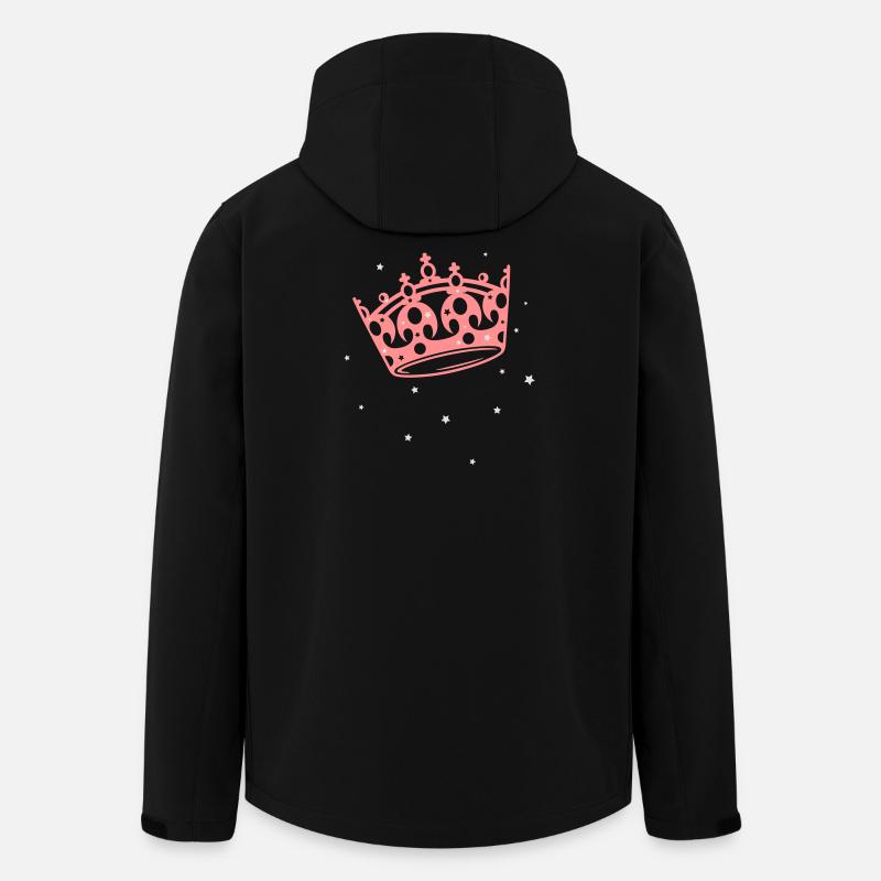 Krone Prinzessin Königin - Recycelte Männer Softshell-Jacke von Stanley/Stella - Schwarz